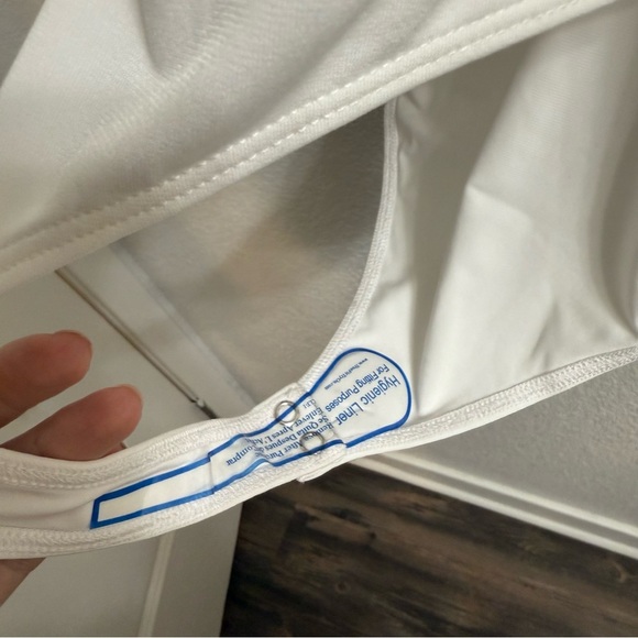 Good American Pointed Collar Poplin Neck Long Sleeve Zip Front Bodysuit Size 6 - Picture 6 of 6